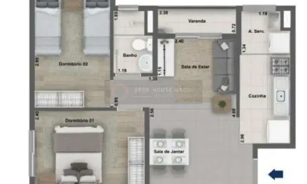 Open House vende apto. 2 quartos no Fonseca próximo ao Mercado Municipal