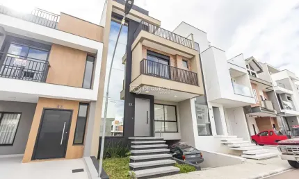 Casa em condomínio fechado com 3 quartos à venda na rua mário gomes cézar, 900, pinheirinho, curitiba, 189 m2 por r$ 1.550.000