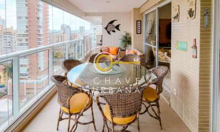Apartamento com 3 dormitórios para alugar, 180 m² por R$ 18.119,23/mês - Gonzaga - Santos/SP