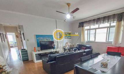 Apartamento com 3 dormitórios à venda, 136 m² por R$ 690.000,00 - José Menino - Santos/SP