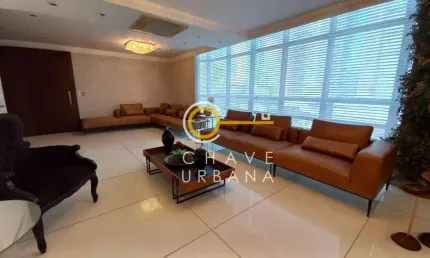Apartamento com 4 dormitórios para alugar, 280 m² por r$ 10.002,00/mês - aparecida - santos/sp