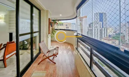 Apartamento com 3 dormitórios à venda, 222 m² por R$ 2.130.000,00 - Boqueirão - Santos/SP