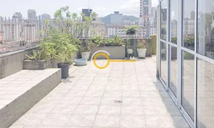 Cobertura com 3 dormitórios à venda, 215 m² por r$ 900.000,00 - boqueirão - santos/sp