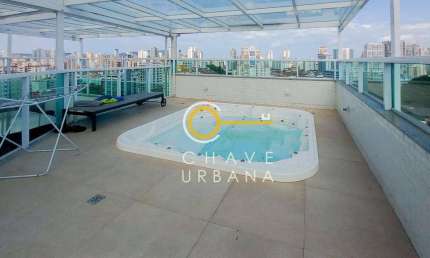 Cobertura, 208 m² - venda por R$ 3.500.000,00 ou aluguel por R$ 20.000,02/mês - Aparecida - Santos/SP