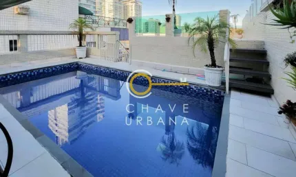 Cobertura com 3 dormitórios à venda, 350 m² por R$ 5.860.000,00 - Aparecida - Santos/SP