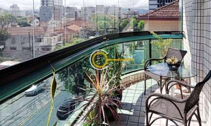 Apartamento com 3 dormitórios à venda, 150 m² por R$ 1.060.000,00 - Embaré - Santos/SP