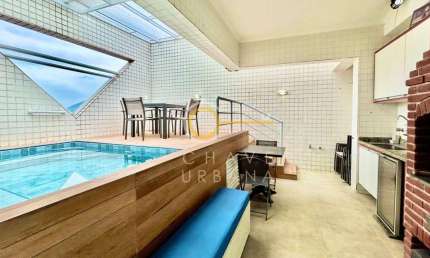 Cobertura com 3 dormitórios à venda, 137 m² por R$ 1.200.000,00 - Campo Grande - Santos/SP
