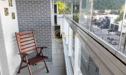 Apartamento com 2 dormitórios para alugar, 60 m² por R$ 5.224,00/mês - Vila Matias - Santos/SP