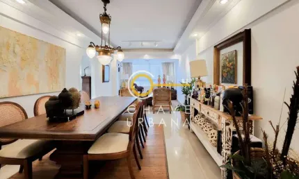 Apartamento com 2 dormitórios para alugar, 120 m² por R$ 7.000,00/mês - Aparecida - Santos/SP