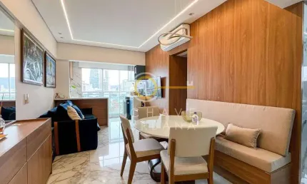 Apartamento com 2 dormitórios para alugar, 68 m² por R$ 6.000,00/mês - Boqueirão - Santos/SP