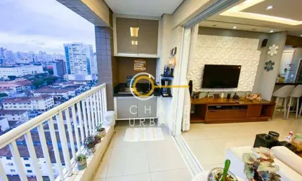 Apartamento com 3 dormitórios à venda, 92 m² por R$ 960.000,00 - Encruzilhada - Santos/SP