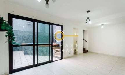 Cobertura com 2 dormitórios à venda, 140 m² por R$ 1.300.000,00 - Pompéia - Santos/SP