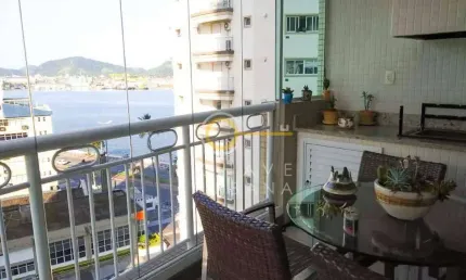 Apartamento com 3 dormitórios à venda, 199 m² por r$ 2.800.000,00 - ponta da praia - santos/sp