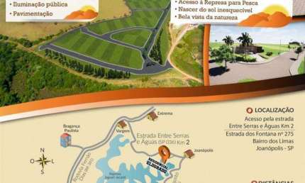 Terreno em Condomínio para Venda em Joanópolis, Condomínio Residencial Eldorado