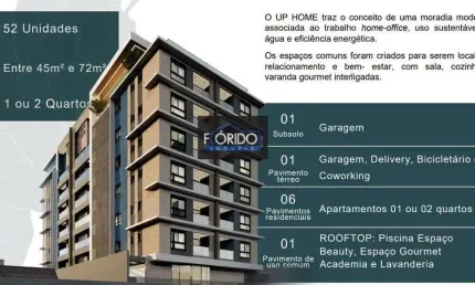Apartamento para Venda em Atibaia, Alvinópolis, 2 dormitórios, 1 suíte, 1 banheiro, 1 vaga