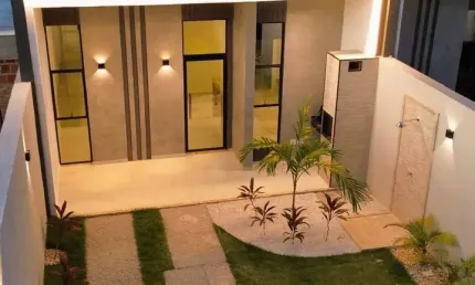Eusébio casa moderna nova - acabamento espetacular. localização também.
