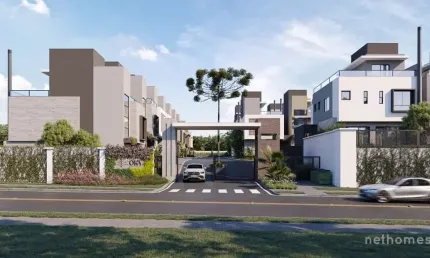 Casa em condomínio fechado com 3 quartos à venda na Rua Amadeu Assad Yassim, 243, Bacacheri, Curitiba, 247 m2 por R$ 1.851.158