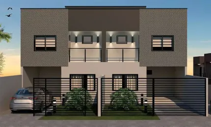 Casa em condomínio fechado com 3 quartos à venda na rua joão barwik, 89, cachoeira, curitiba, 118 m2 por r$ 742.916