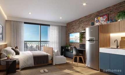 Apartamento com 1 quarto à venda na Rua João de Lacerda Soares, 90, Jardim das Acacias, São Paulo, 25 m2 por R$ 390.000
