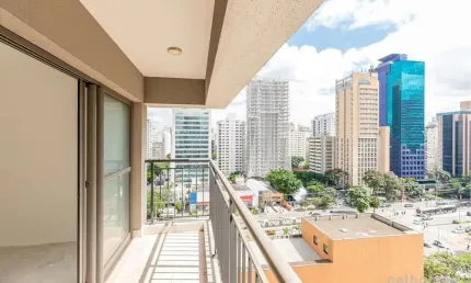Apartamento com 1 quarto à venda na alameda iraé, 664, moema, são paulo, 25 m2 por r$ 450.000