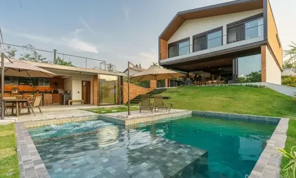 Casa em condomínio fechado com 4 quartos à venda na Julia Donaio Ruiz, 22, Bosque, Vinhedo, 622 m2 por R$ 4.170.000