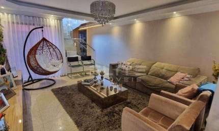 Sobrado com 4 dormitórios para alugar, 225 m² por R$ 9.094,05/mês - Vila São Pedro - Santo André/SP