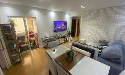 Apartamento com 3 dormitórios à venda, 87 m² por R$ 660.000,00 - Vila Valparaíso - Santo André/SP
