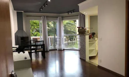 Apartamento Duplex com 1 dormitório para alugar, 90 m² por R$ 5.032,25/mês - Jardim - Santo André/SP