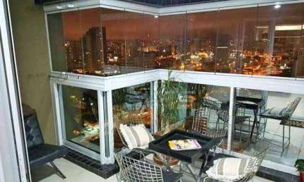 Apartamento com 2 dormitórios para alugar, 102 m² por R$ 6.118,34/mês - Jardim - Santo André/SP