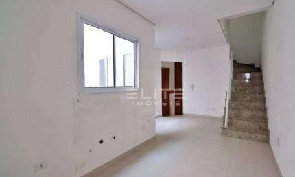 Cobertura com 2 dormitórios 1 suíte  à venda, 90 m² por R$ 415.000 - Bangu - Santo André/SP