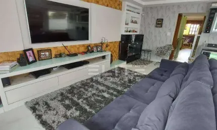 Sobrado em condomínio fechado com 5 dormitórios para alugar, 400 m² por R$ 16.600/mês - Campestre - Santo André/SP