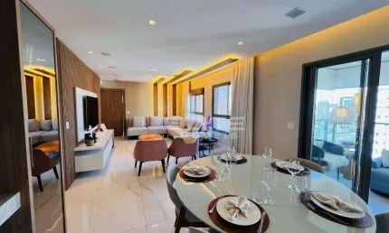 Apartamento no bairro jardim  com 153 mts - totalmente mobiliado !
