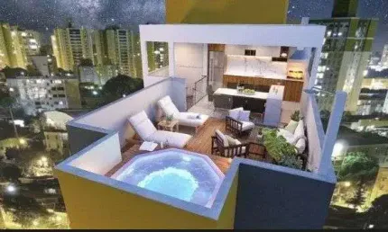 Cobertura com 2 quartos à venda na rua das aroeiras, 171, jardim, santo andré, 93 m2 por r$ 832.900