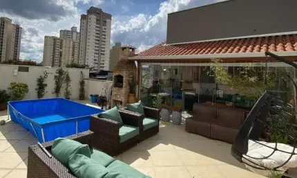 Cobertura com 3 dormitórios à venda, 150 m² por r$ 680.000,00 - vila valparaíso - santo andré/sp