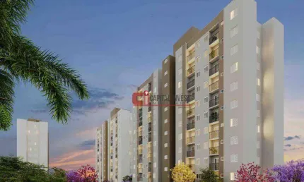 Apartamento com 2 dormitórios à venda, 41 m² por R$ 253.520,00 - Capotuna - Jaguariúna/SP