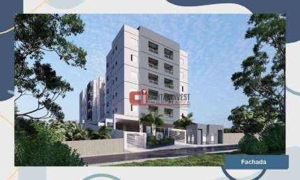 Lindo apto em construção, ótima localização. 2 dorms (sendo uma suíte), elevador, varanda gourmet, piscina, salão de festas e 2 vagas cobertas.