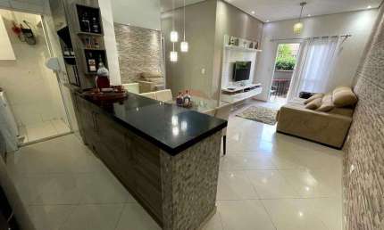 Apartamento para venda com 100,00m² com 3 dormitórios sendo 1 suíte com 2 vagas, no Condomínio Spazio D´ Itália, no Mogi Moderno em Mogi das Cruzes-SP