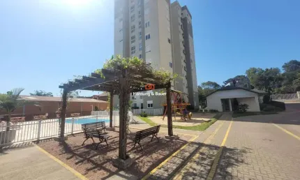 Apartamento com piscina e salão de festas em Campo Bom - Residencial Porto Brasil