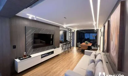 Apartamento mobiliado para locação com decoração contemporânea no Centro de Itajaí