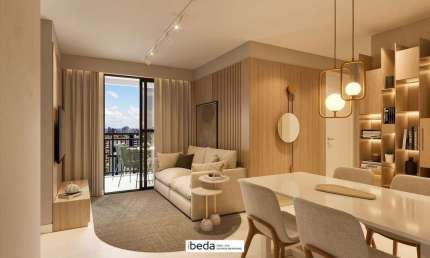 ibeda - Mood Candelária - Apartamentos Sala, cozinha, 2 quartos (1suíte) + home,