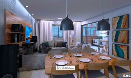 ibeda -  Jorge Amado, Lagoa Nova, 165m2 Apto 3 suites + dormitório, area gourmet