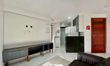 ibeda - Porto Tropical Ponta Negra Sala, cozinha, suite, quarto, 57m2 mobiliado