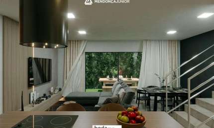 Casa em condomínio Residencial. Belo Jardim. Sala ampla, 3 quartos (1 suíte), 2v