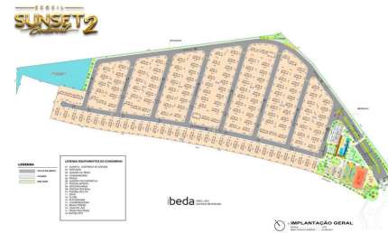 Terreno condominio Sunset Boulevard Ecocil com 300m2 privativos, lazer completo.