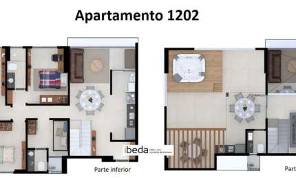 ibeda - Anita Malfatti Cobertura em Lagoa Nova  3 quartos (2 suíte), gourmet