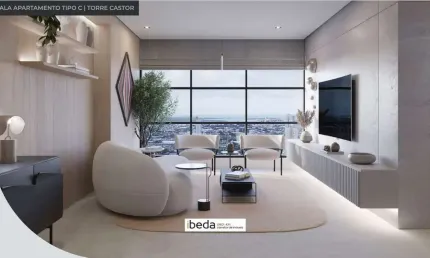 ibeda - Gemini Apartamento em Lagoa Nova. Sala, cozinha, 2 suítes + 1 semi. 97m2