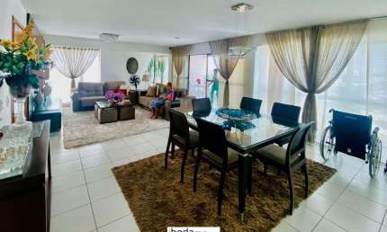 ibeda - Apartamento Soneto Potengi 214m² Sala ampla, 4 suítes, 3 vagas, lazer