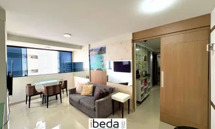 Ibeda - apartamento à venda em ponta negra  sala, 2 quartos, posição vista mar.