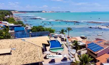 ibeda - Flat à venda em Pipa - Beira Mar - Rentabilizando 1 quartos, varanda, 1v