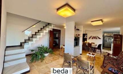 ibeda - Casa à venda em Cotovelo com Vista Mar. Sala, varanda, 4 suítes, piscina